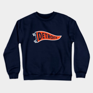 Detroit Pennant - Navy 1 Crewneck Sweatshirt